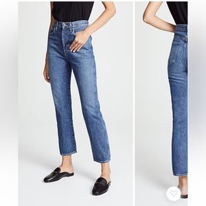 NWT AGOLDE Pinch Waist High Rise Kick Jeans- wash: placebo - sz 26